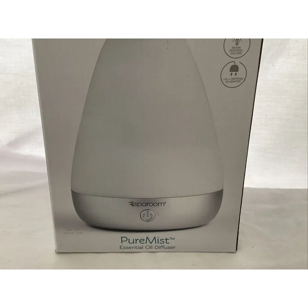 SpaRoom PureMist Ultrasonic Essential Oil Aromarherapy Diffuser for Medium Rooms
